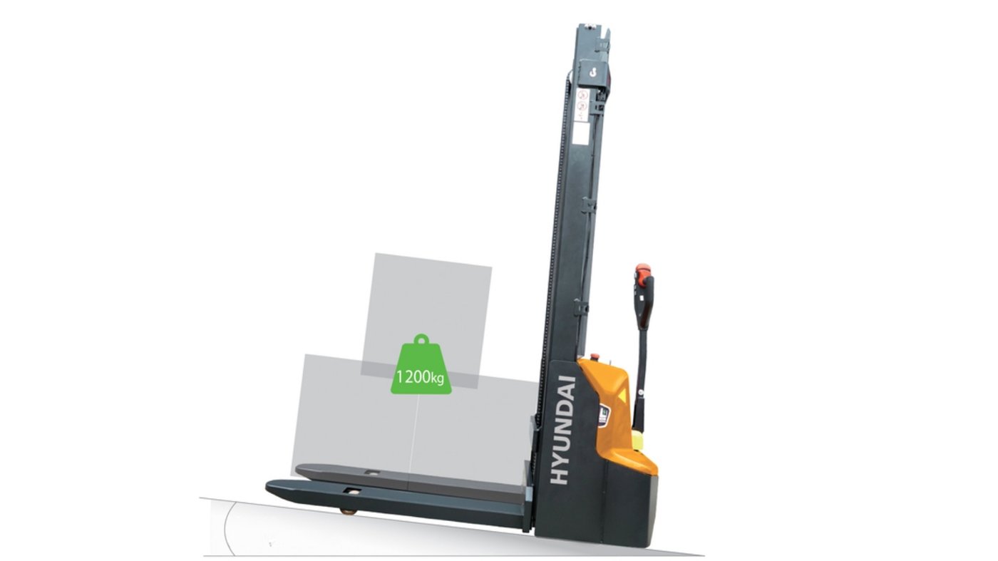 Hyundai 12ES-XB kopen — compacte stapelaar met AGM-accu