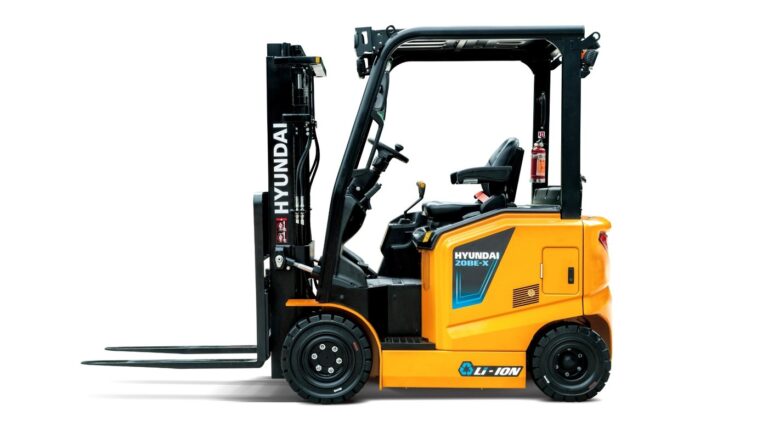 Hyundai 20BE-X elektrische heftruck, zijaanzicht