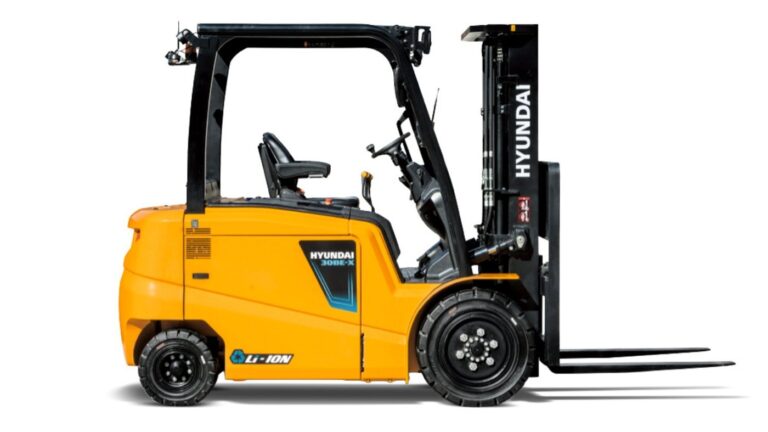 Hyundai 30BE-X elektrische heftruck, zijaanzicht
